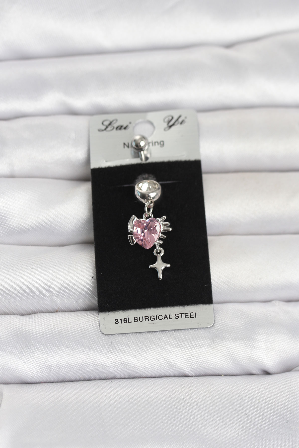 316L Cerrahi Çelik Pembe Zirkon Taşlı Model Göbek Piercing 5886 1 316L Cerrahi Çelik Pembe Zirkon Taşlı Model Göbek Piercing 5886