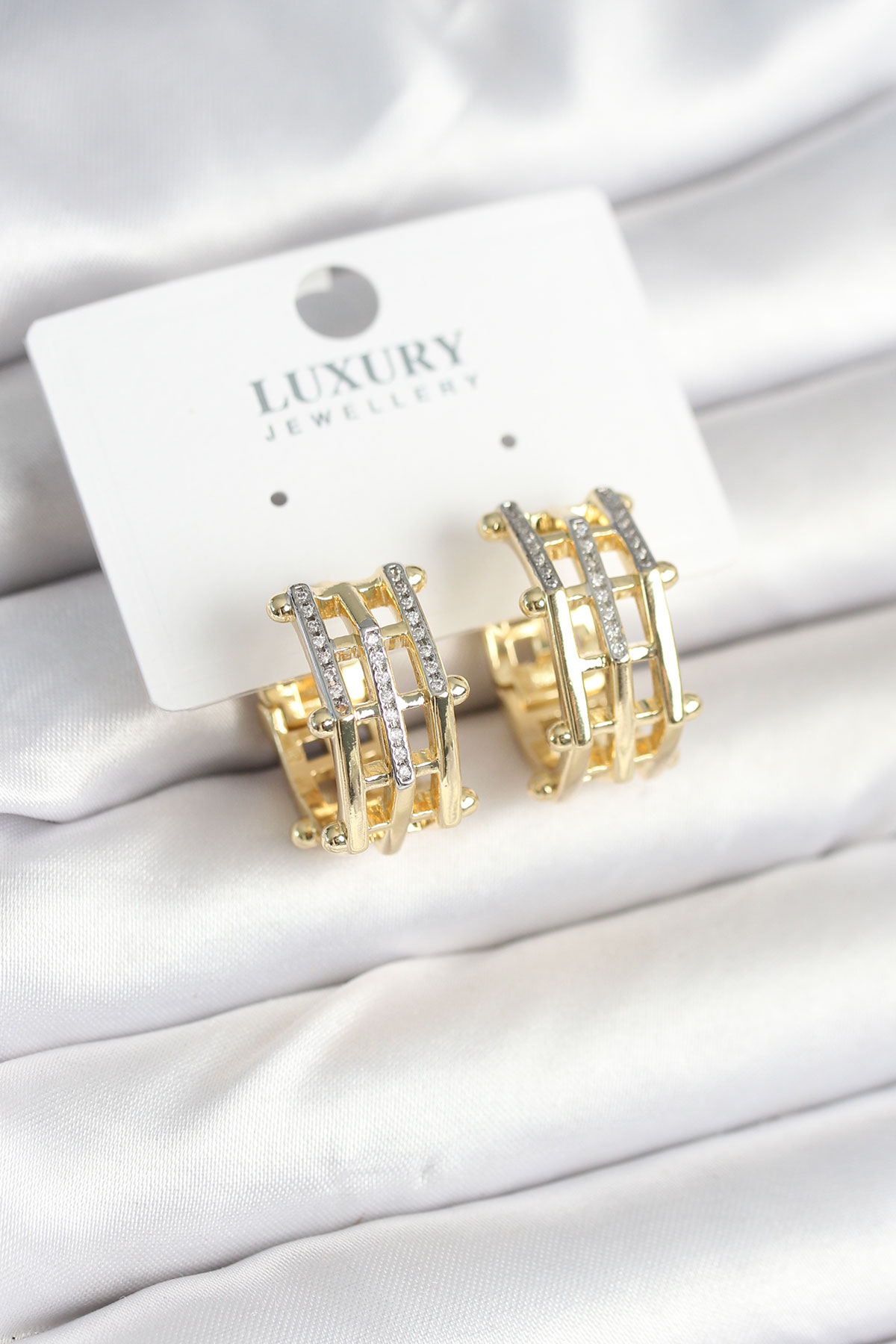 Pirinç Gold Renk Geometrik Vintage Kadın Küpe 5886 1 Pirinç Gold Renk Geometrik Vintage Kadın Küpe 5886