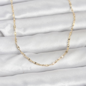 CM 14K Gold Renk Kesme Model 60 cm Kadın Kolye 5886