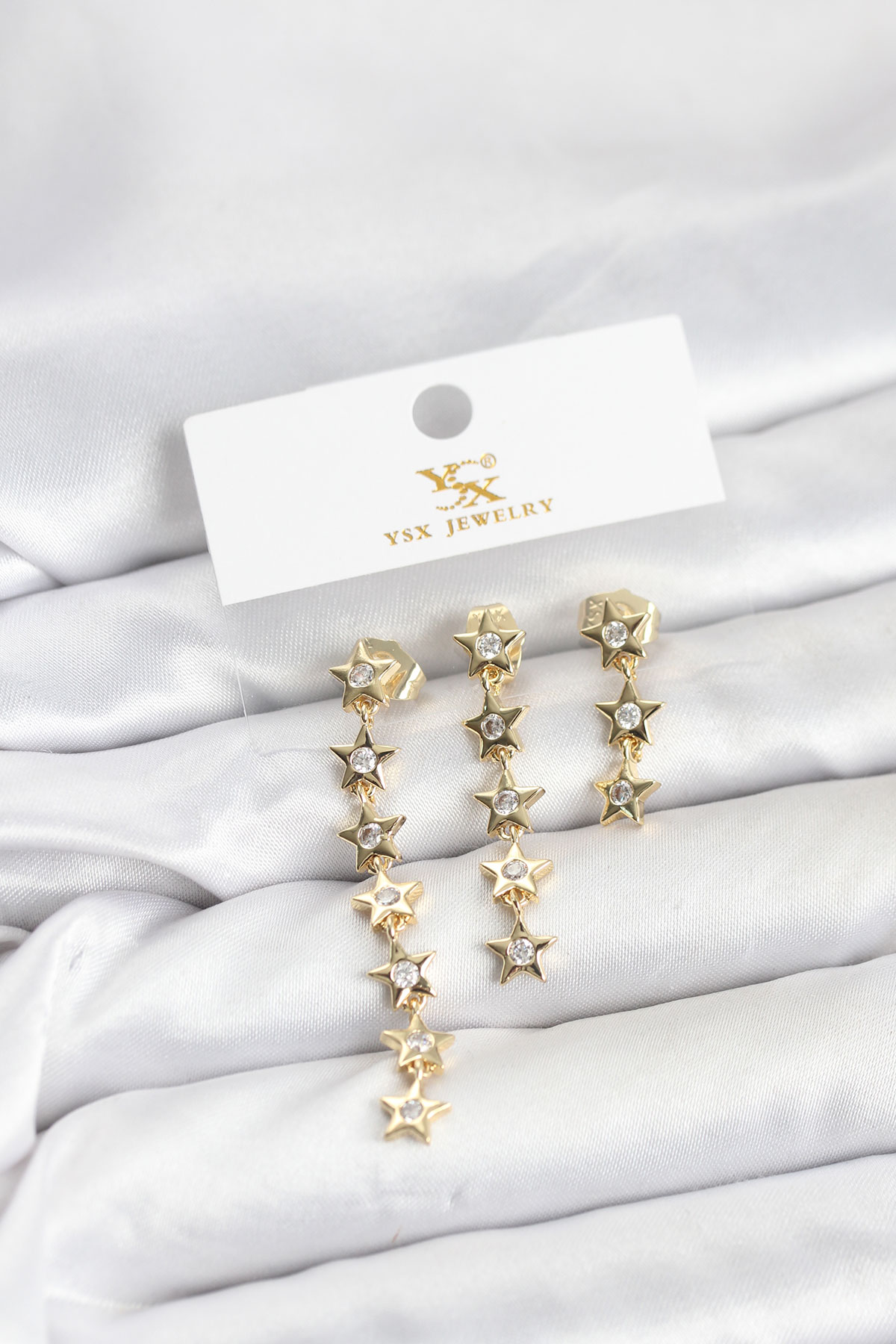CCB Siyah Gold Çift Renk Küpe 5886 1 CCB Siyah Gold Çift Renk Küpe 5886