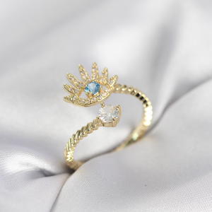 Pirinç Zirkon Taşlı Sallantılı Damla Model Gold Renk Kadın Kolye 5886