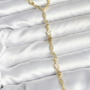 316L Çelik Gold Renk Top Model Kadın Küpe 5886
