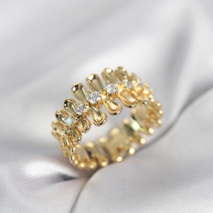 Pirinç Zirkon Taşlı Model Gold Renk Y Kolye 5886
