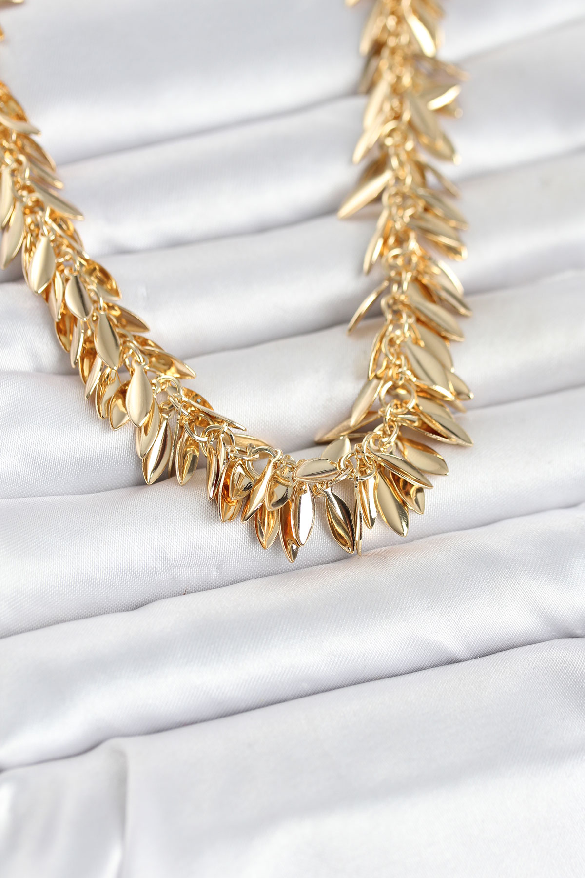 316L Çelik Gold Renk Kalp Model Kadın Küpe 5886