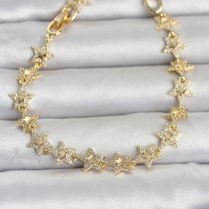 316L Çelik Gold Renk Plaka Model Kadın Küpe 5886