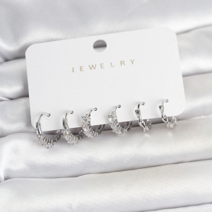 Pirinç Gold Renk Yonca Earcuff Küpe 5886