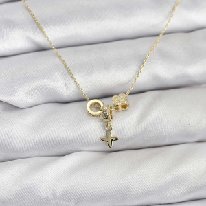 Xuping Zirkon Taşlı Kalp Model Gold Renk Kadın Küpe 5886