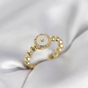 316L Çelik Gold Renk Güneş Model Vintage Kadın Kolye 5886