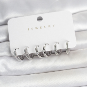 Pirinç Gold Renk Zirkon Taşlı Damla Earcuff Küpe 5886
