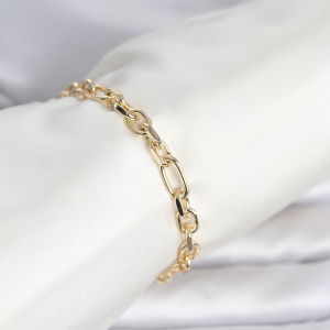 Pirinç Gold Renk Damla Kıvrım Tasarımlı Halka Küpe 5886
