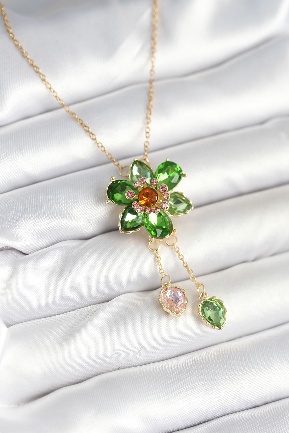 Pirinç Zirkon Taşlı Yıldız Model Gold Renk 3'lü Çift Kadın Küpe Set 5886