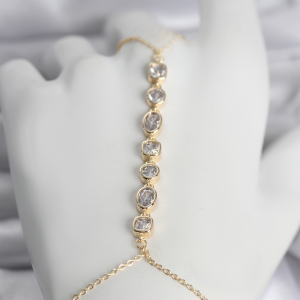 Pirinç Gold Renk Sallantı Damla Model Gümüş Top Detay Kadın Küpe 5886