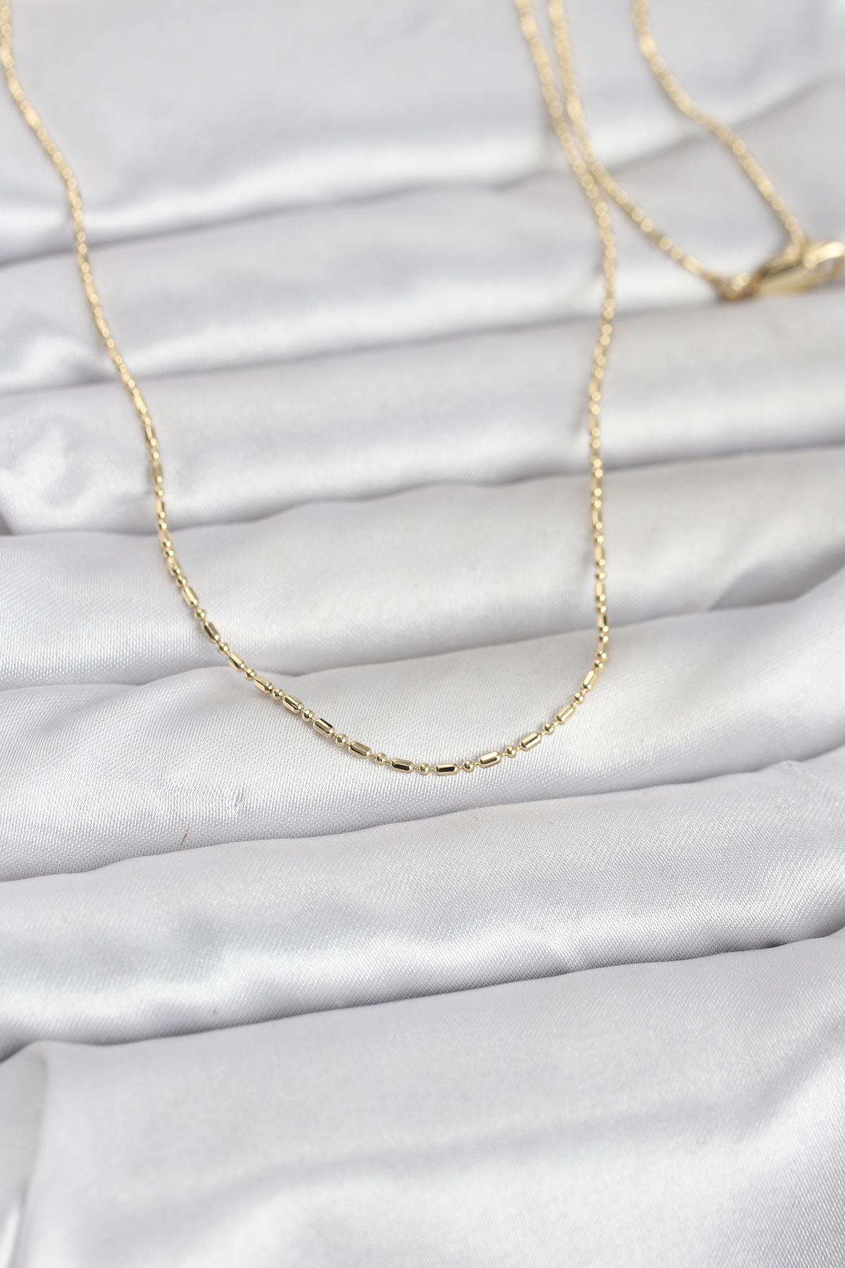CM 14K Gold Renk Burgu Model 60 cm Kadın Kolye 5886 1 CM 14K Gold Renk Burgu Model 60 cm Kadın Kolye 5886