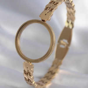 Kelebek Model Pirinç Gold Renk Zincir Bağlantılı Ear Cuff Küpe Seti 5886