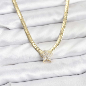 Xuping Zirkon Taşlı Geometrik Desenli Halka Model Gold Renk Kadın Küpe 5886