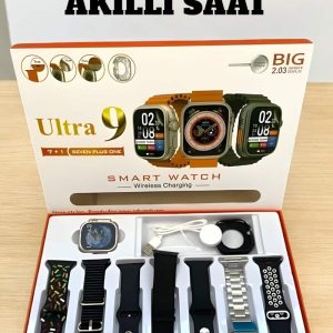 Akıllı Saat Android Ve İOS Uyumlu Arama Cevaplayan Dokunmatik Ekran