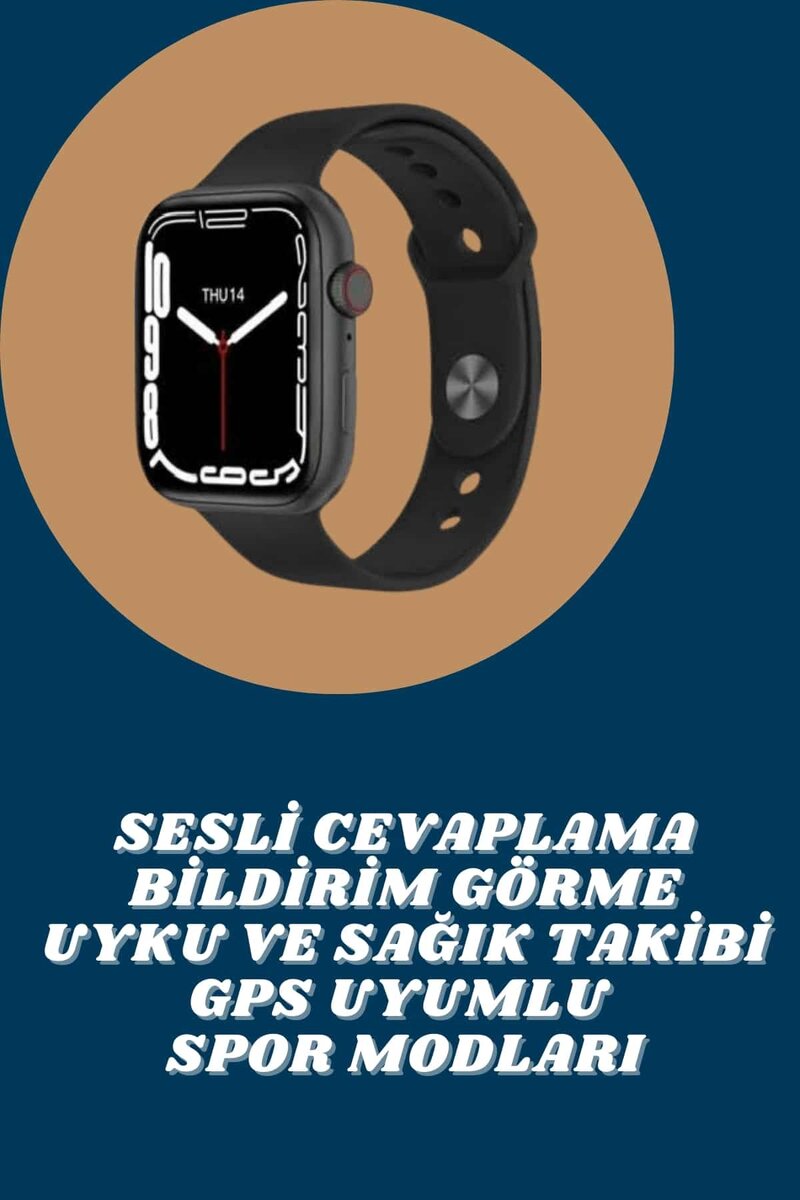 Akıllı Saat Tema Değiştirme Uyku ve Sağlık Takibi Sesli Asistan Bildirim Görme 2 Akıllı Saat Tema Değiştirme Uyku ve Sağlık Takibi Sesli Asistan Bildirim Görme - Görsel 2