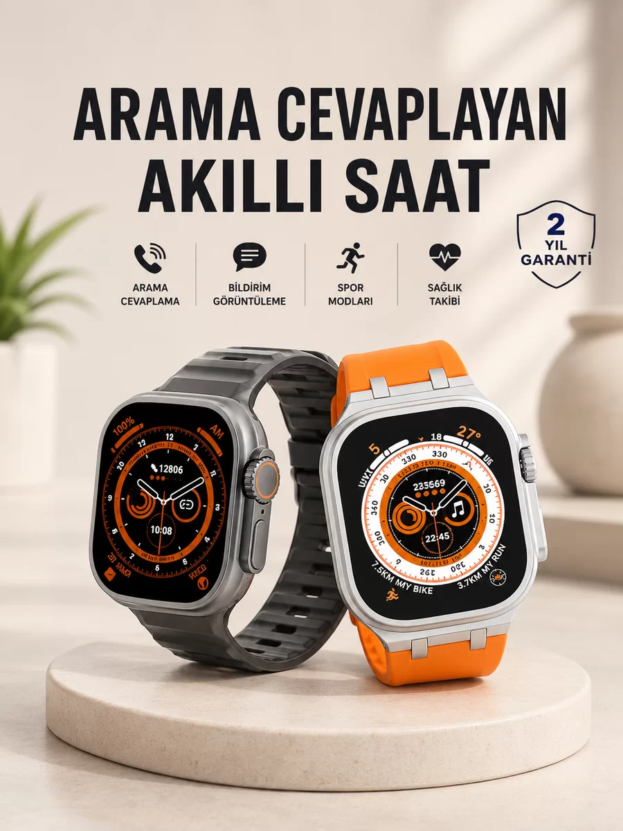 Akıllı Saat GPS Sağlık Ve Uyku Takibi Arama Cevaplayan Bluetooth Bağlantılı 1 Akıllı Saat GPS Sağlık Ve Uyku Takibi Arama Cevaplayan Bluetooth Bağlantılı