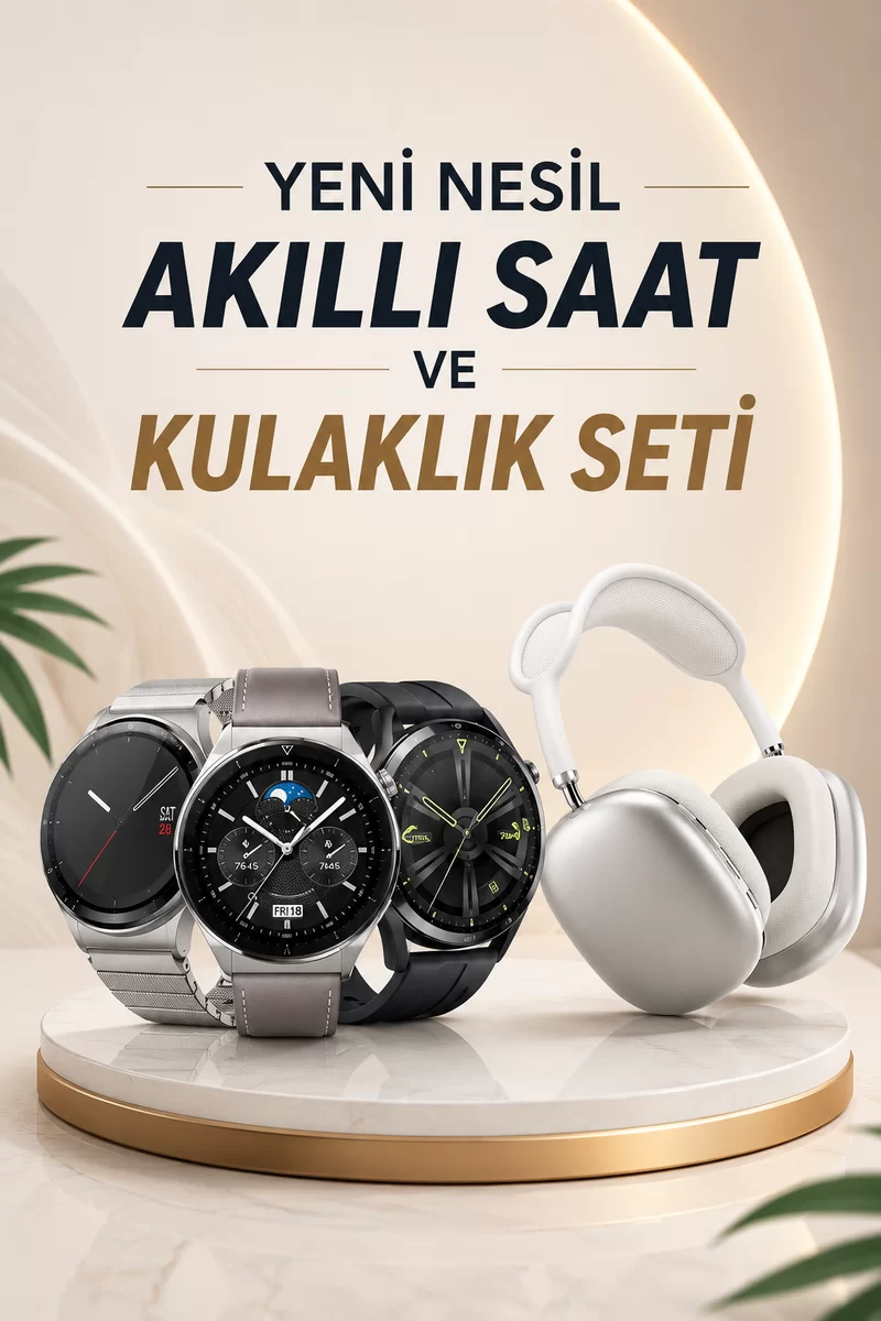 Yeni Nesil Sesli Görüşme Akıllı Saat ve Powerbank Çoklu Şarj Girişli Bluetooth Kulaklık Nabız Ölçer 1 Yeni Nesil Sesli Görüşme Akıllı Saat ve Powerbank Çoklu Şarj Girişli Bluetooth Kulaklık Nabız Ölçer