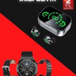 TWS Bluetooth Kulaklık ve Akıllı Saat Uyku Takibi Nabız Ölçer Uzun Pil Ömrü