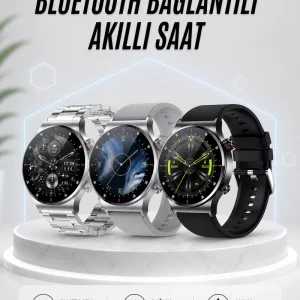Akıllı Saat Amoled Ekran Bluetooth Bağlantılı Sesli Görüşme Nabız Ölçer