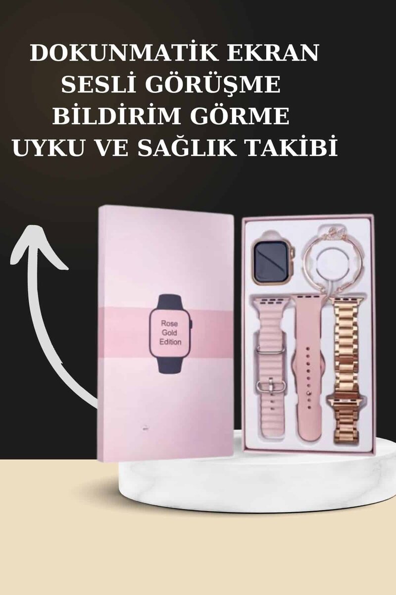 Yeni Nesil Kaliteli Akıllı Saat ve Kablosuz Bluetooth Kulaklık Yüksek Ses Kaliteli 3 Yeni Nesil Kaliteli Akıllı Saat ve Kablosuz Bluetooth Kulaklık Yüksek Ses Kaliteli - Görsel 3