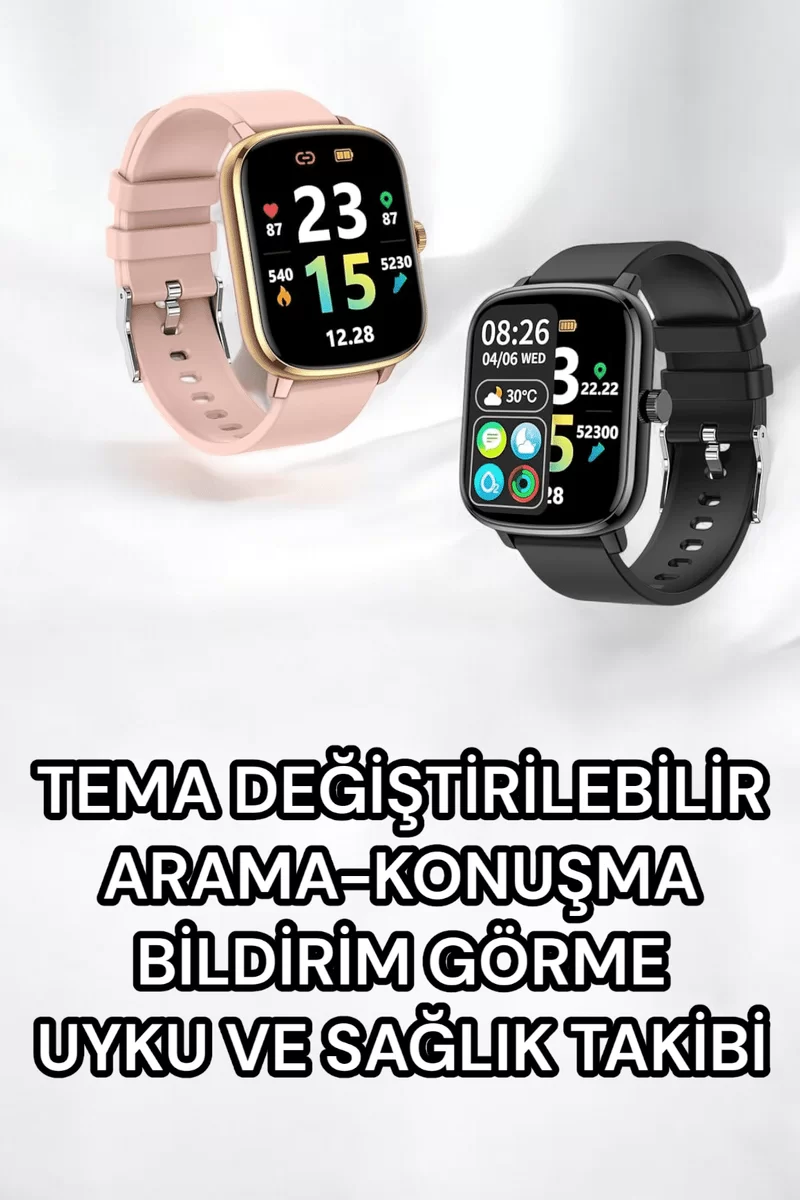 Titreşimli Sağlık Takipli Yeni Nesil Akıllı Saat 400mAh Batarya Kapasiteli 5 Titreşimli Sağlık Takipli Yeni Nesil Akıllı Saat 400mAh Batarya Kapasiteli - Görsel 5