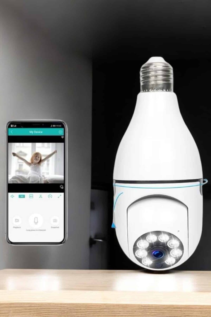 Güvenlik Kamerası Wifi Kamera Duylu Ev Kamerası Wifi Bağlantılı Dönebilen 5 Güvenlik Kamerası Wifi Kamera Duylu Ev Kamerası Wifi Bağlantılı Dönebilen - Görsel 5