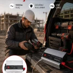 Araç Aküsünden Güvenli Elektrik Sağlayan 1000 Watt İnverter