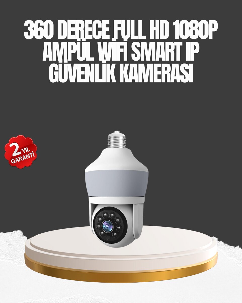 Gece Görüşlü Mobil Uygulamalı Akıllı Ampül Kamera - Görsel 2