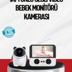 Görüntülü Bebek Monitörü 4.3 İnç Ekran ve Sesli İletişim