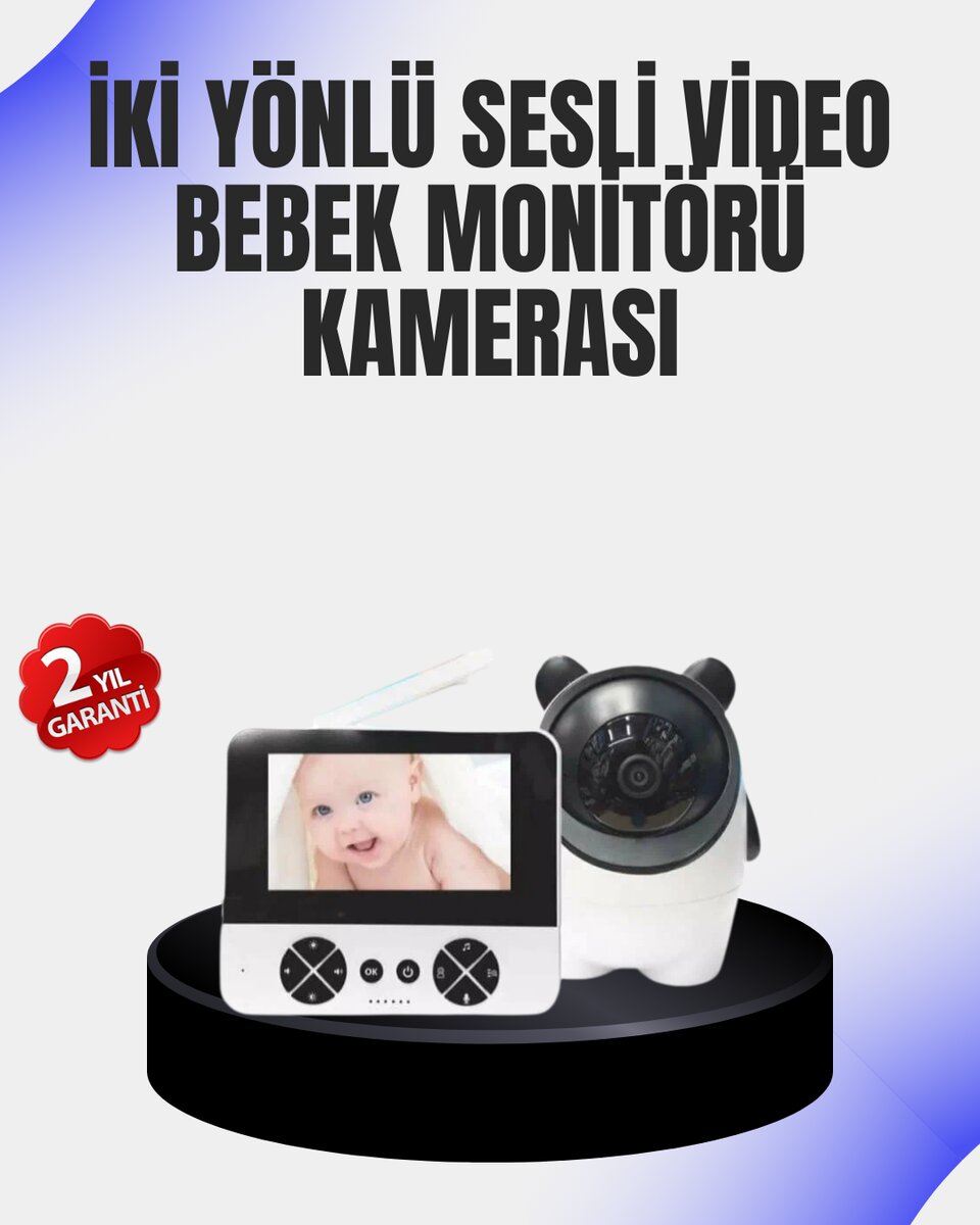 Uzaktan Kontrollü Bebek Kamerası Ninni ve Zoom Özellikli 2 Uzaktan Kontrollü Bebek Kamerası Ninni ve Zoom Özellikli - Görsel 2