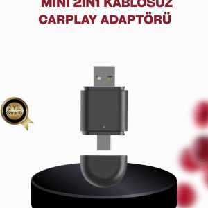 Kablosuz CarPlay Adaptörü – Bluetooth 5.4 ve Wi-Fi 6 Teknolojili Tak & Çalıştır Dönüştürücü