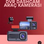 G-Sensör Hareket Algılama ve Döngüsel Kayıt Özellikli 3'lü Kamera Güvenlik Sistemi