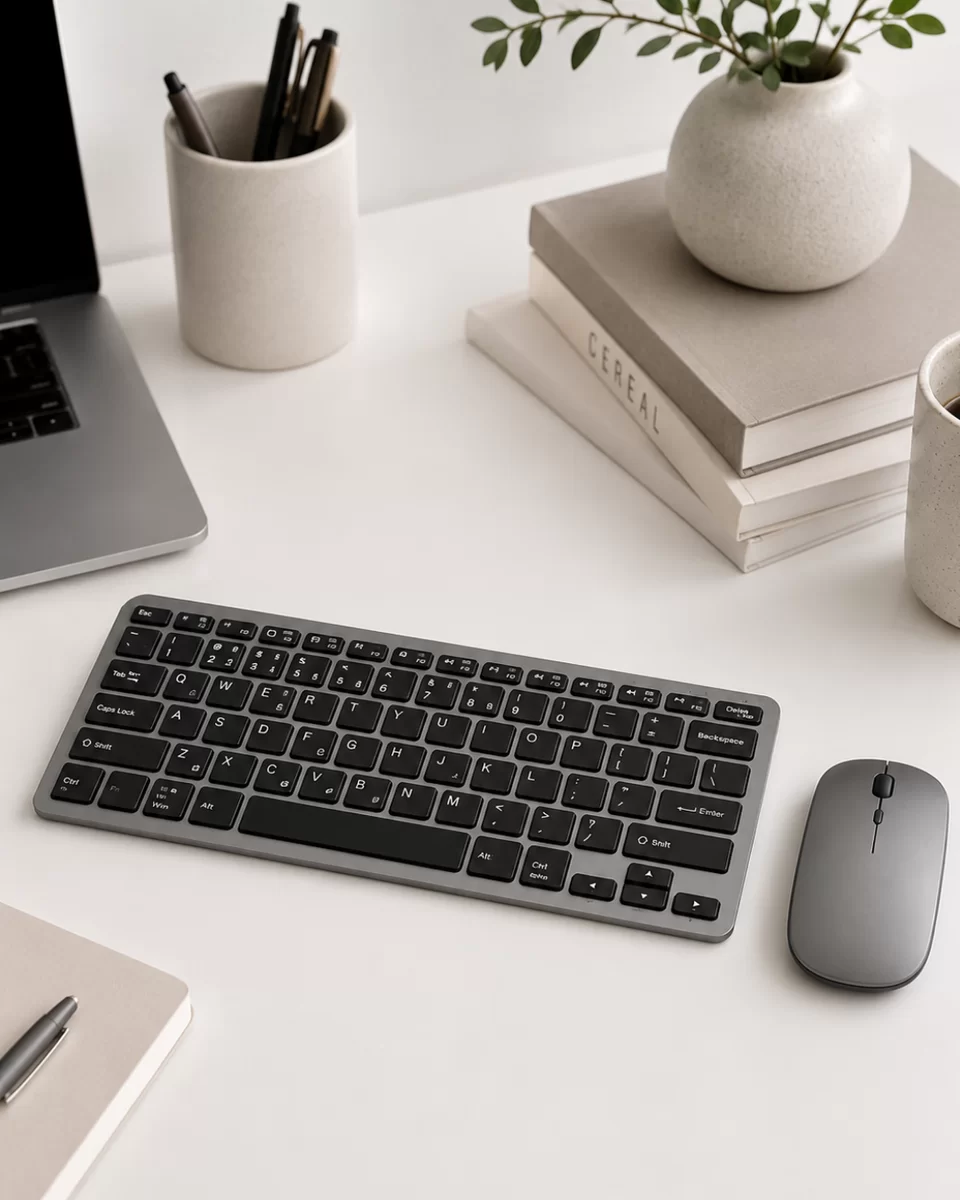 Kablosuz Bluetooth Klavye Mouse Seti Şarjlı Tablet Laptop Uyumlu 1 Kablosuz Bluetooth Klavye Mouse Seti Şarjlı Tablet Laptop Uyumlu