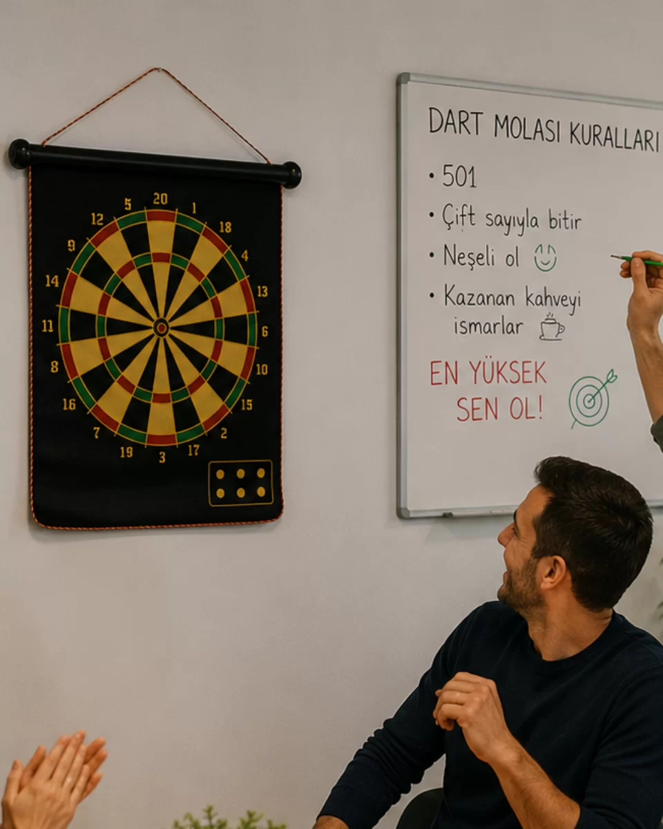 Aile ve Arkadaş Oyunları İçin Manyetik Dart Tahtası 6 Ok Dahil 1 Aile ve Arkadaş Oyunları İçin Manyetik Dart Tahtası 6 Ok Dahil