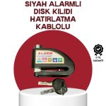 Güvenlik Sensörlü Alarmlı Disk Kilidi Motosiklet ve Bisiklet İçin