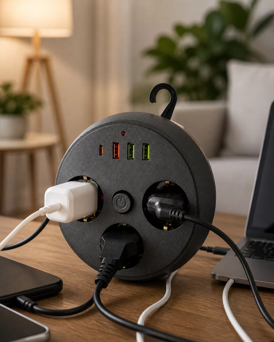 Ev Ofis İçin Çoklu Priz 3 Priz 3 USB Type C Güvenli Enerji Yönetimi 1 Ev Ofis İçin Çoklu Priz 3 Priz 3 USB Type C Güvenli Enerji Yönetimi