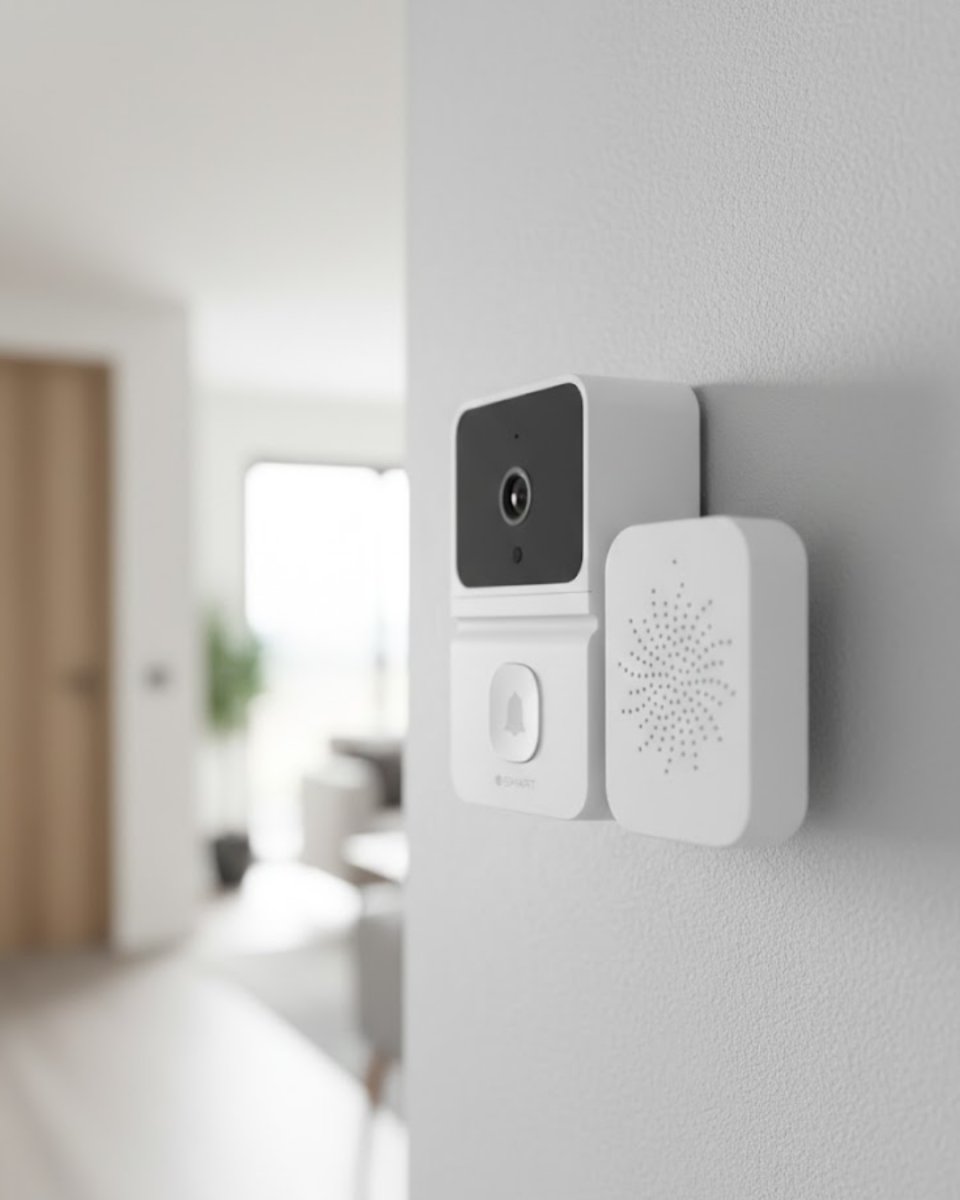 WiFi Akıllı Kapı Zili Kamera Gece Görüşlü Çift Yönlü Sesli 1 WiFi Akıllı Kapı Zili Kamera Gece Görüşlü Çift Yönlü Sesli
