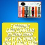 Akıllı Saat Çağrı Cevaplayabilen Unısex 7 Kordonlu Müzik Dinleme