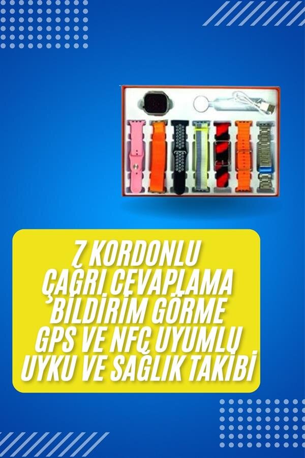 Akıllı Saat Çağrı Cevaplayabilen Unısex 7 Kordonlu Müzik Dinleme 1 Akıllı Saat Çağrı Cevaplayabilen Unısex 7 Kordonlu Müzik Dinleme