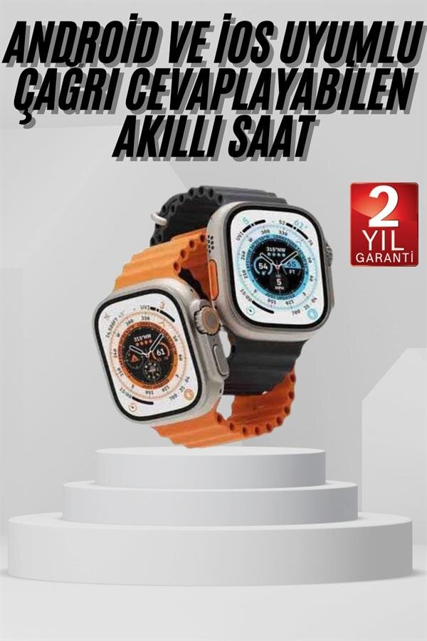 Akıllı Saat Amoled Ekran Bluetooth Bağlantılı Özel Tasarım Unısex 2 Akıllı Saat Amoled Ekran Bluetooth Bağlantılı Özel Tasarım Unısex - Görsel 2