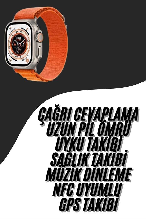 Yeni Nesil Akıllı Saat Çok Yönlü Titreşimli 49 MM Android ve İOS Uyumlu 1 Yeni Nesil Akıllı Saat Çok Yönlü Titreşimli 49 MM Android ve İOS Uyumlu