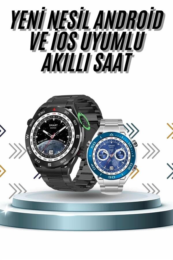 Akıllı Saat 1.62 İnç Ultimate Nabız Sensörlü Sesli Görüşme Yapabilen 2 Akıllı Saat 1.62 İnç Ultimate Nabız Sensörlü Sesli Görüşme Yapabilen - Görsel 2