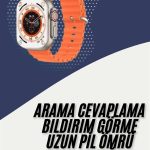 2025 Model Akıllı Saat Çift Kordon Ios Ve Android Arama Cevaplama Sesli Asistan