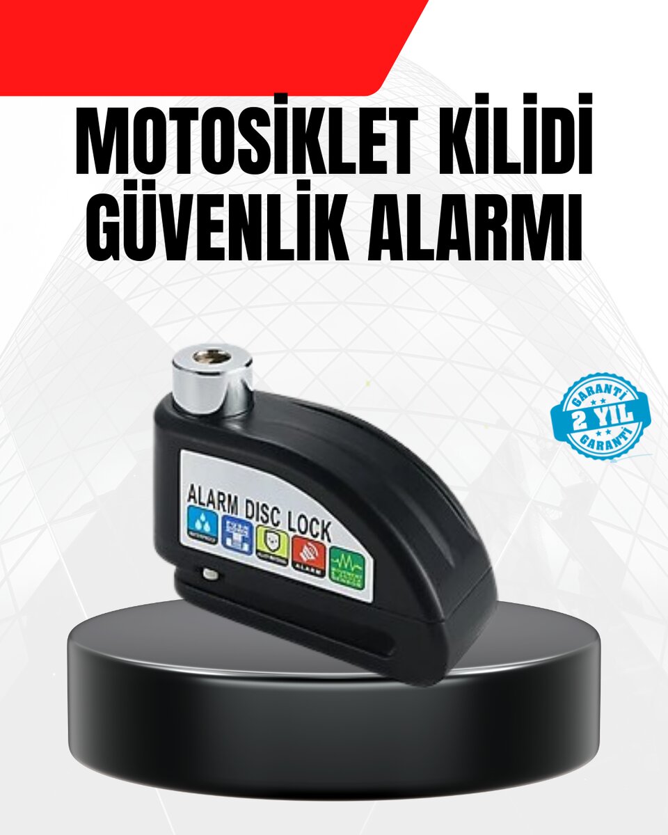 Alarm Disk Fren Kilidi Paslanmaz Çelik Motosiklet Scooter Bisiklet 1 Alarm Disk Fren Kilidi Paslanmaz Çelik Motosiklet Scooter Bisiklet