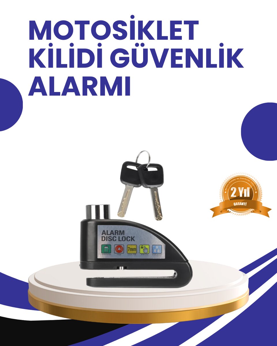 Taşınabilir Alarm Disk Kilidi Motosiklet Scooter Bisiklet Güvenlik 1 Taşınabilir Alarm Disk Kilidi Motosiklet Scooter Bisiklet Güvenlik