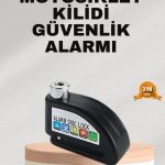 Ekonomik Alarm Disk Kilidi Motosiklet Scooter Bisiklet Güvenlik