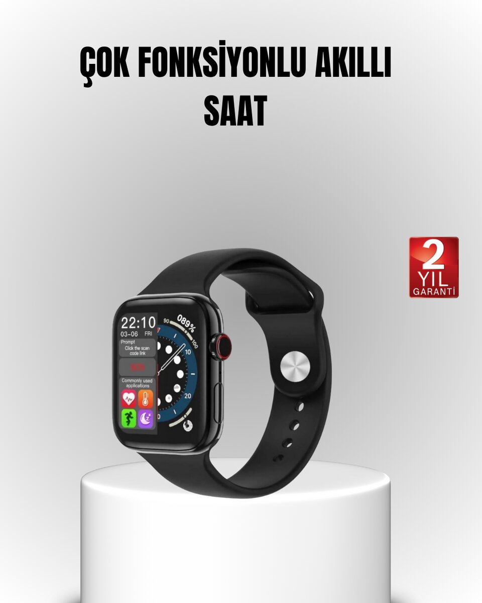 Yüksek Çözünürlüklü 1.9" Akıllı Saat – 5-6 Gün Aktif Kullanım Şık ve Modern Tasarım 1 Yüksek Çözünürlüklü 1.9" Akıllı Saat – 5-6 Gün Aktif Kullanım Şık ve Modern Tasarım