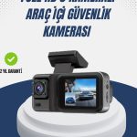 1080P Üç Kameralı Araç Kamerası Wi-Fi Destekli Park Modu ve G-Sensörlü